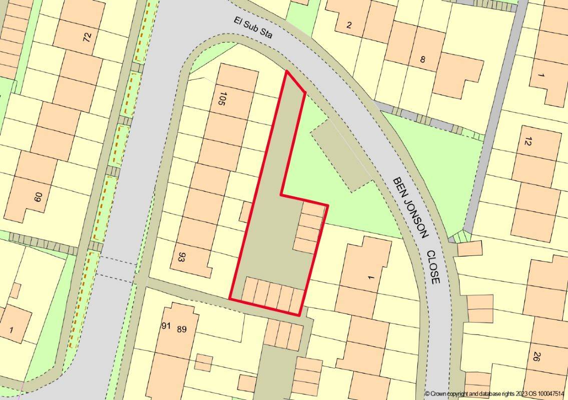Freehold of 9 Garages at Ben Johnson Close, Torquay, Devon, TQ2 6BX