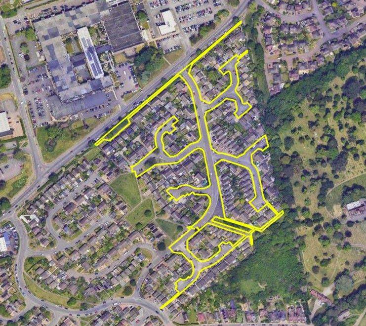 Land at Gainsborough Rise and Brangwyn Gardens, Bedford, Bedfordshire, MK41 7NR